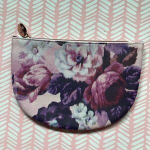 Ipsy glam bag pouch - May 2022 pink and purple floral cosmetic bag
